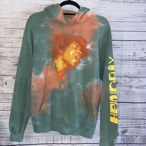 Jimi Hendrix Tie-Dye Hoodie Sweatshirt